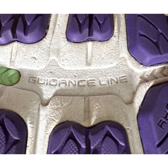 Asics Gel Nimbus 18 Running Shoes Womens Black Purple Green T557N Size 6.5 - Picture 12 of 14